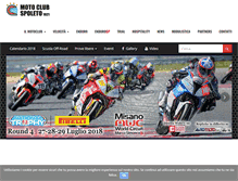 Tablet Screenshot of motoclubspoleto.it